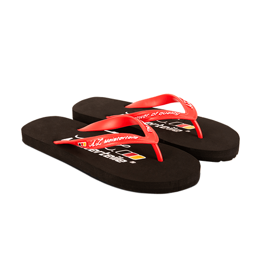 Flip-flop slippers – with rubber strap - Red - AZ-MT Design